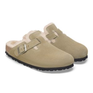 Boston Shearling | Suede | Taupe