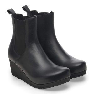 Ebba Slip On | Leather | Black/Black