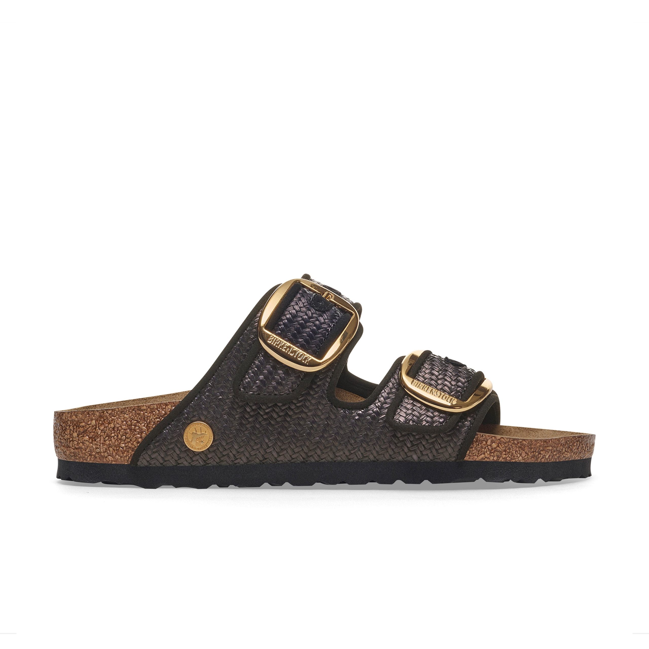 Arizona Big Buckle Raffia Black Textile - Image 2