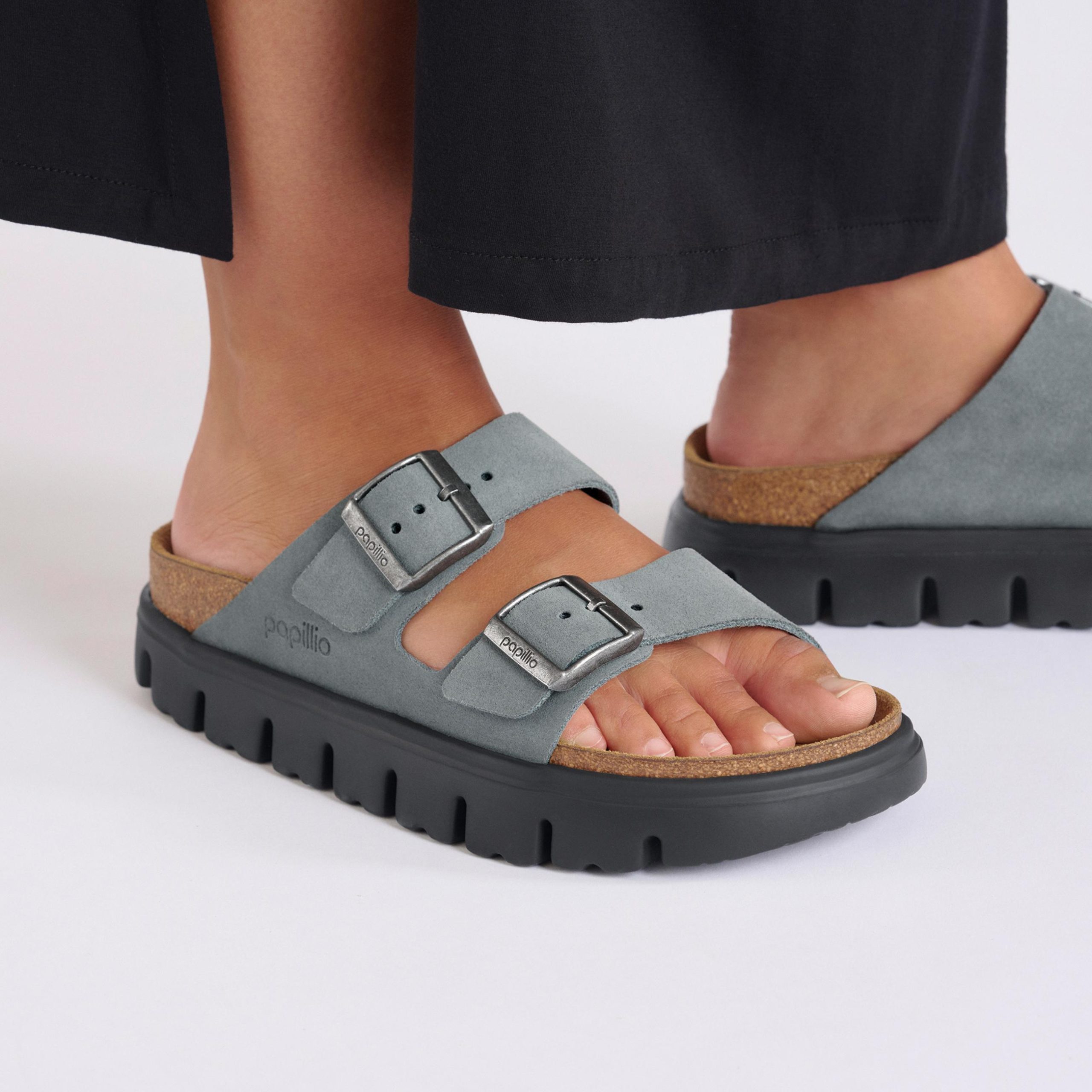 Arizona Chunky Basalt Grey Suede Leather - Image 5