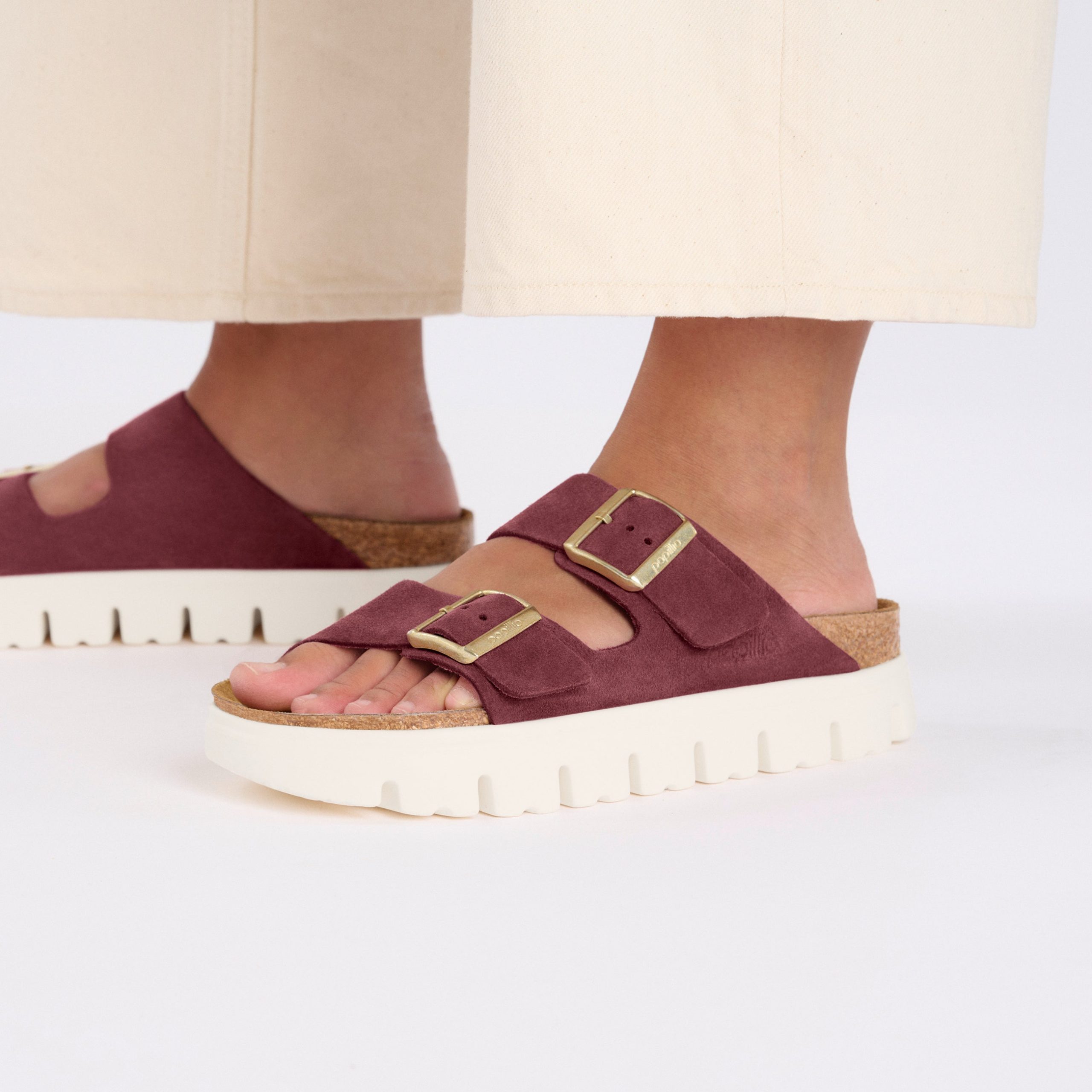 Arizona Chunky Berry Crush Suede Leather - Image 5