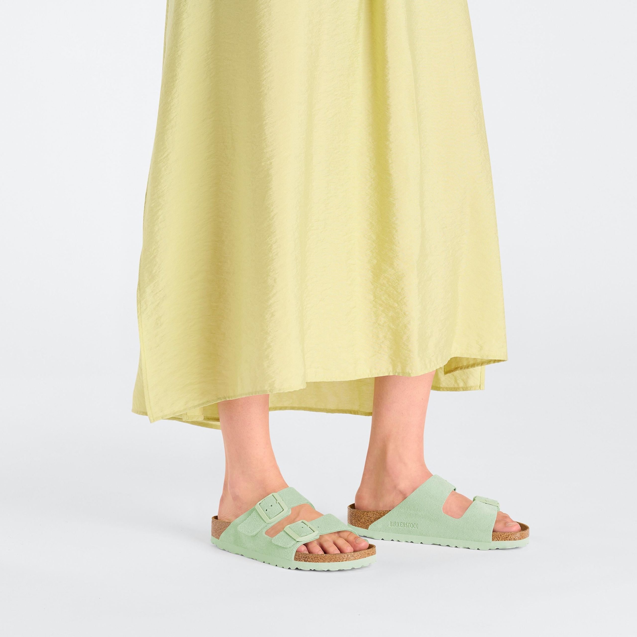 Arizona Faded Lime Suede Leather - Image 5