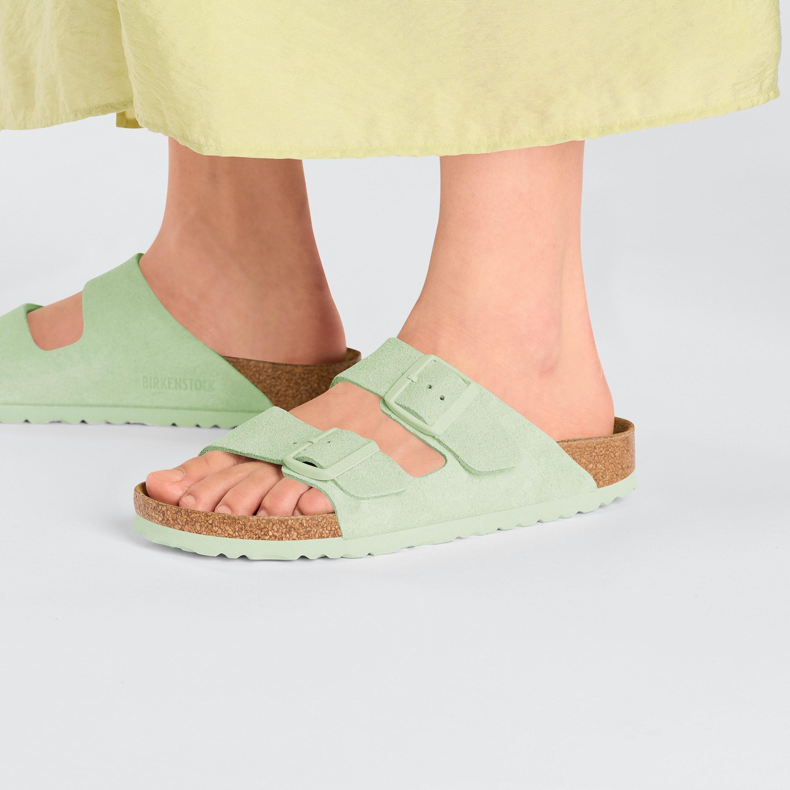 Arizona Faded Lime Suede Leather - Image 6