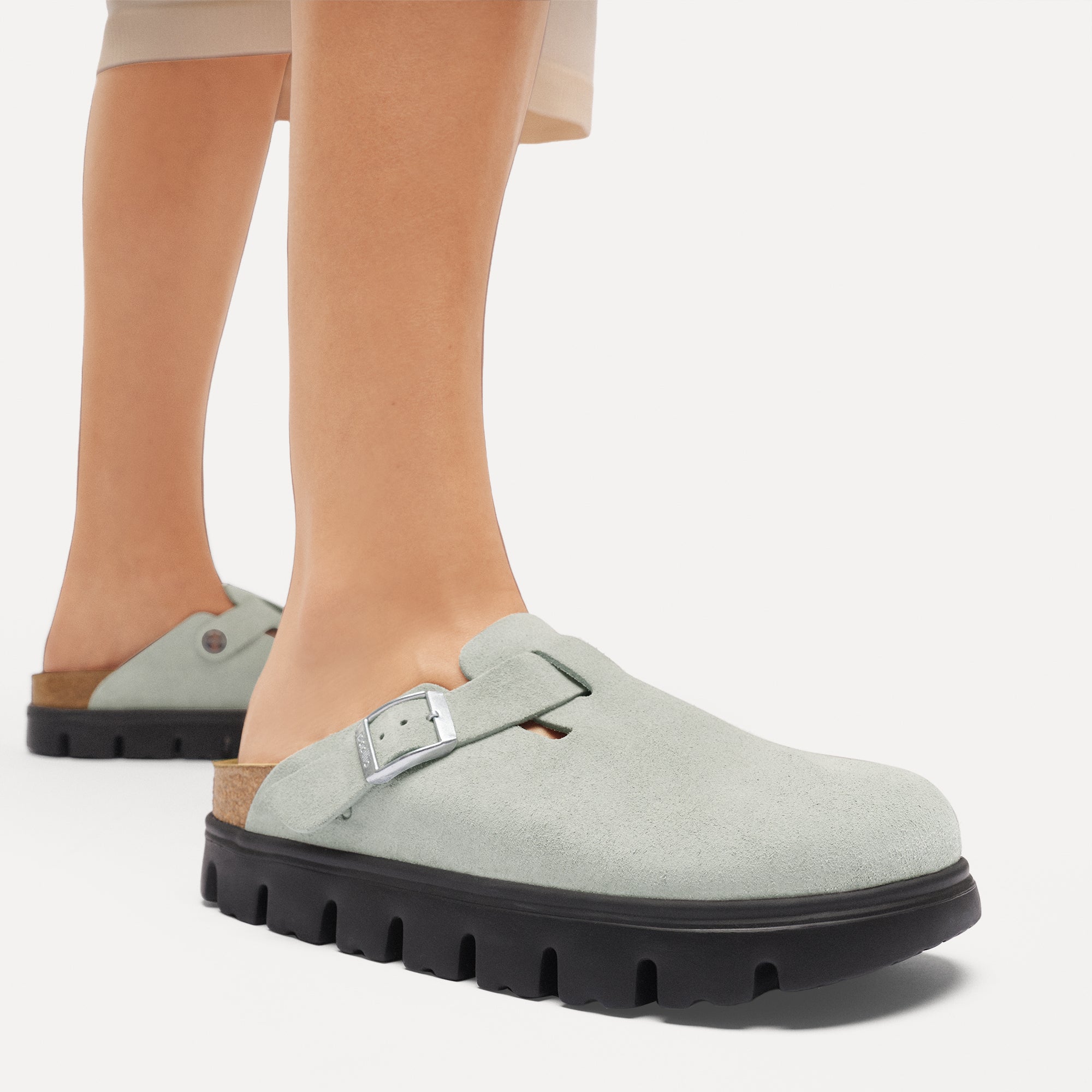 Boston Chunky Pure Sage Suede Leather - Image 5