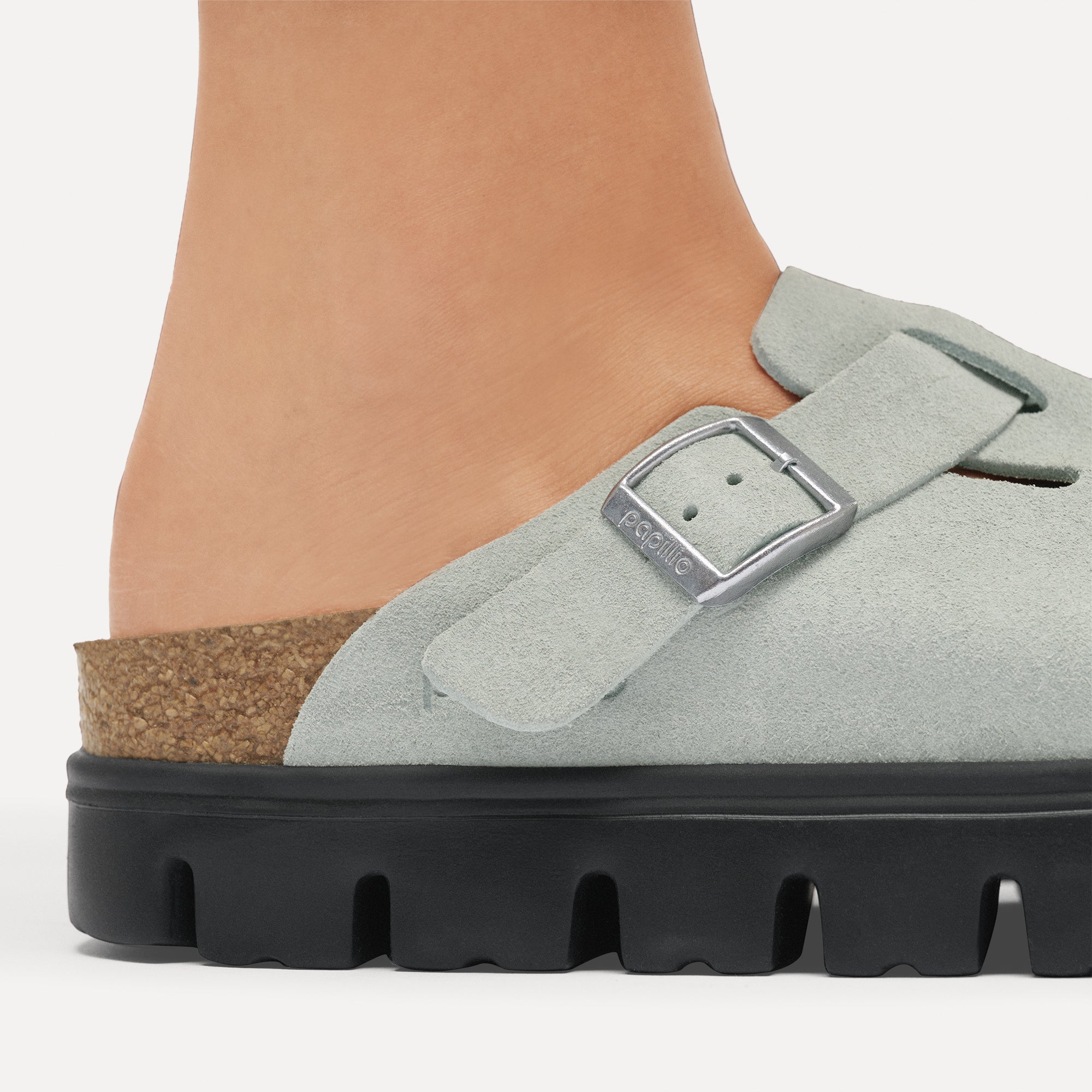 Boston Chunky Pure Sage Suede Leather - Image 6
