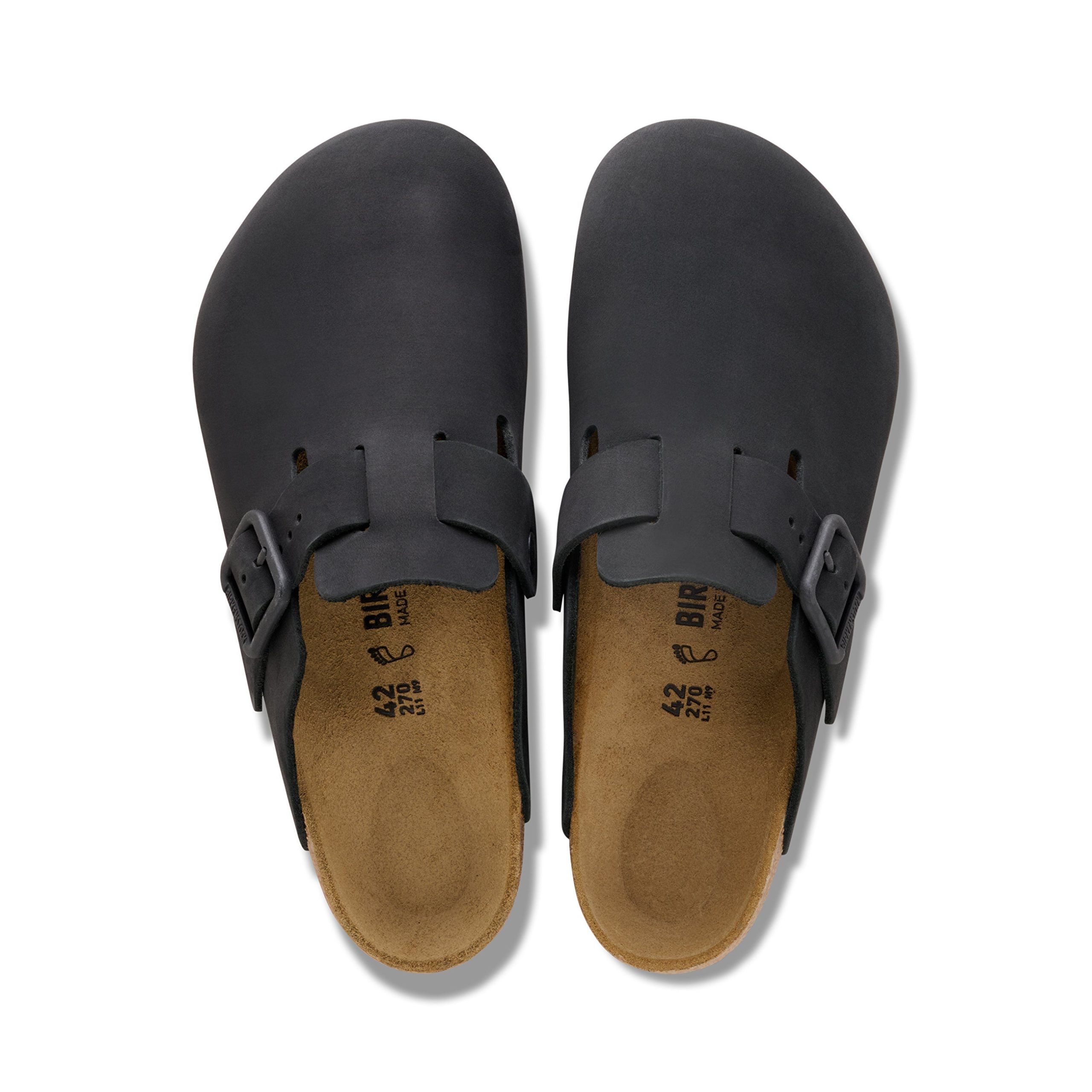 Boston Wire Buckle Black Nubuck Leather - Image 3