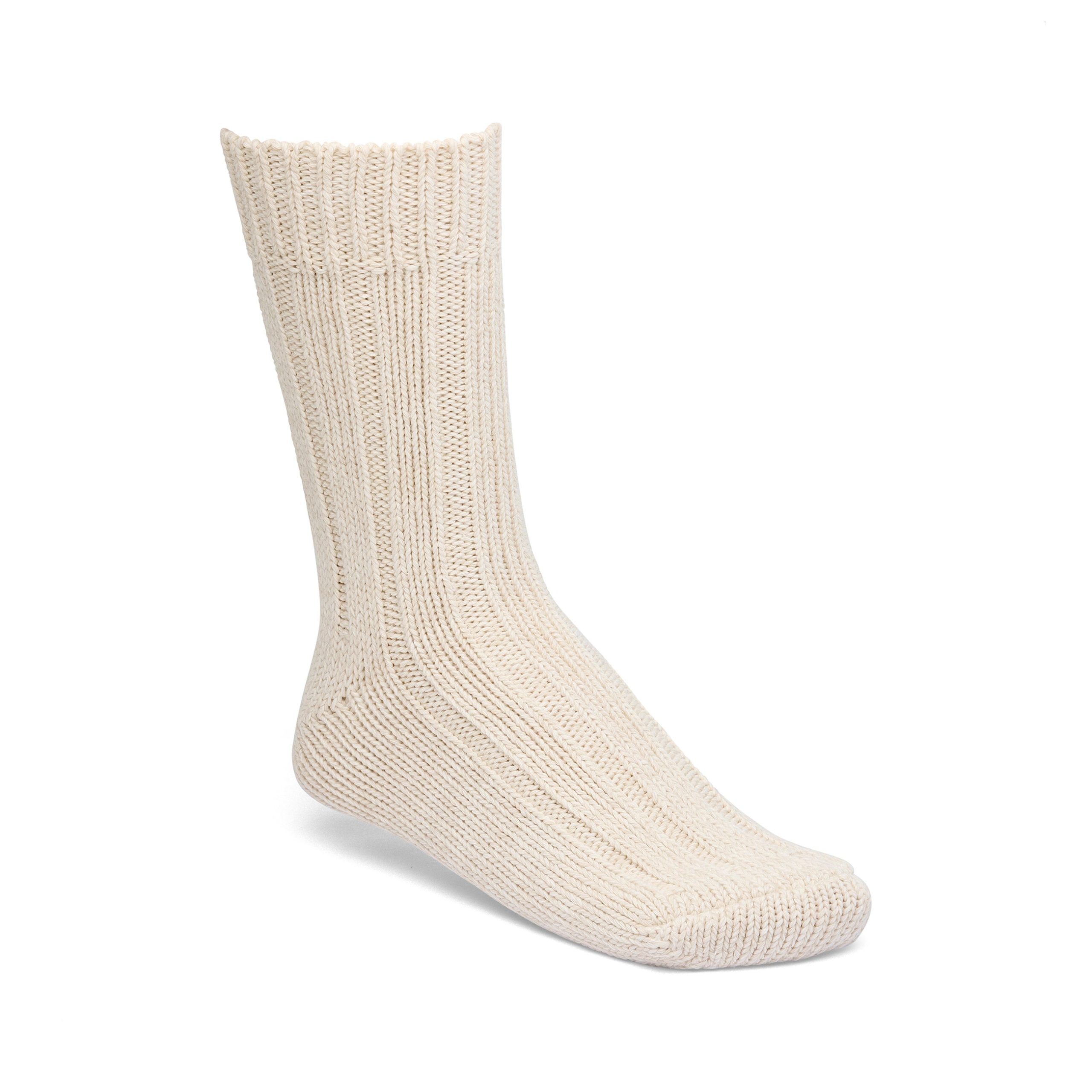 Cotton Twist Womens Socks Off White