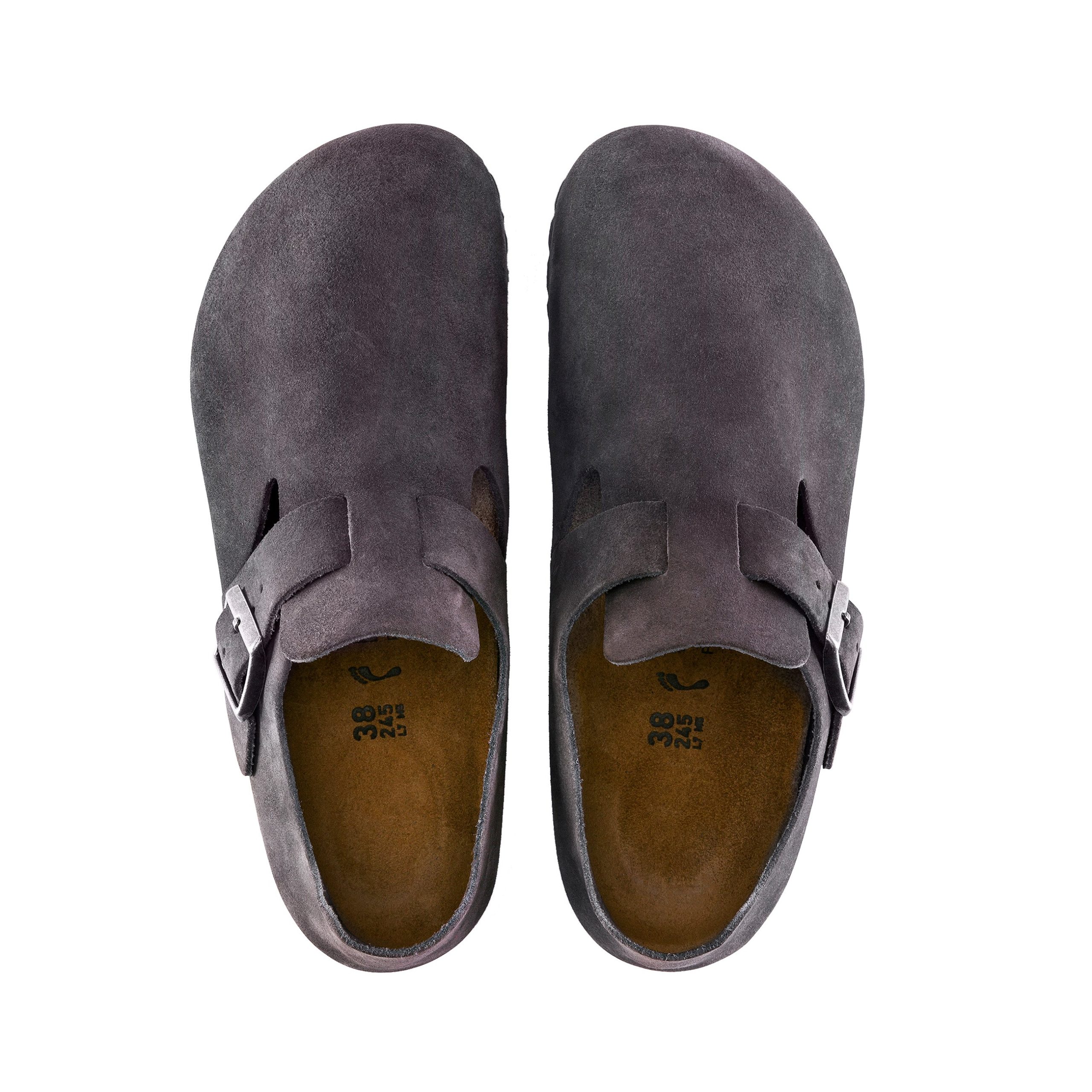 London Gunmetal Suede Leather - Image 3