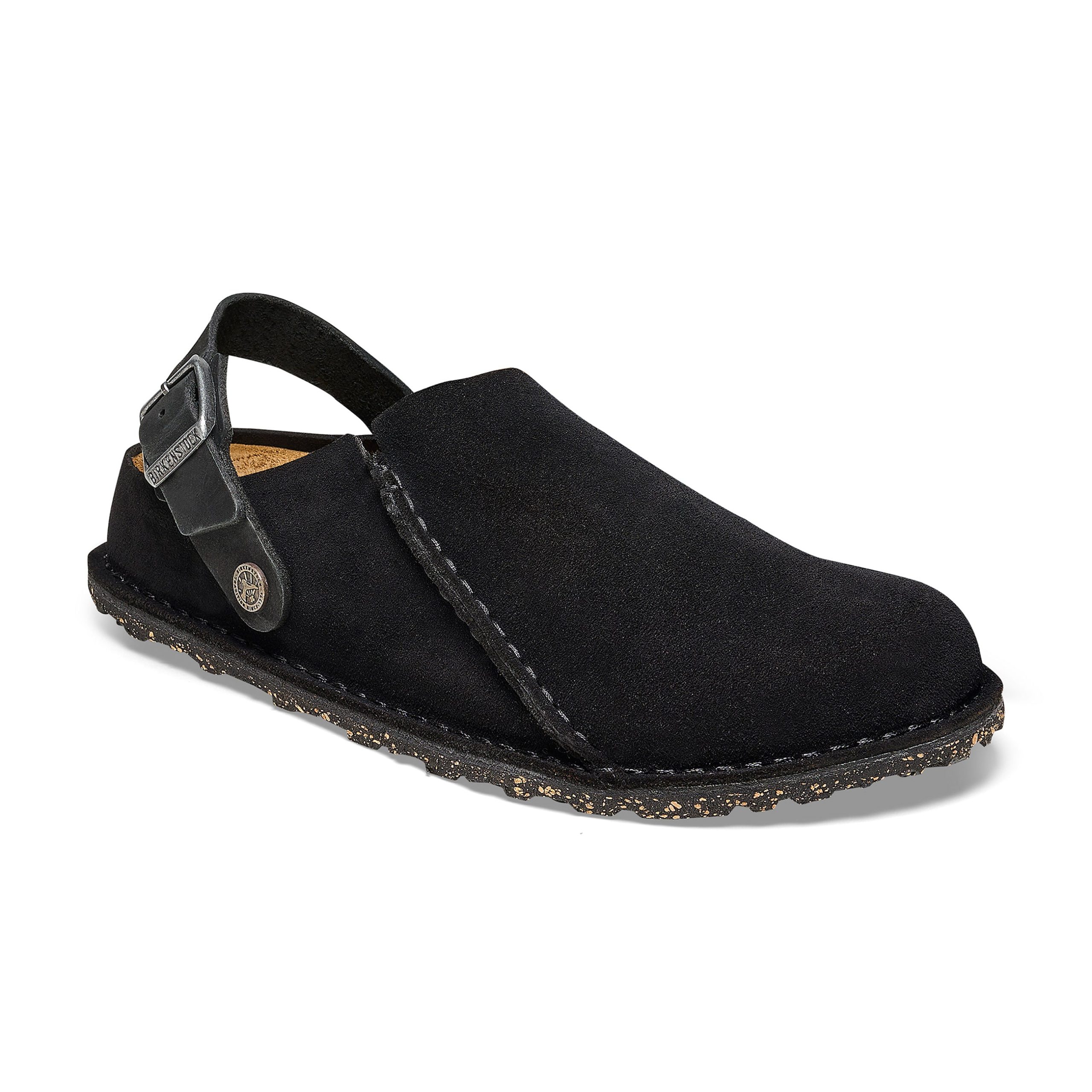 Lutry Black Suede Leather