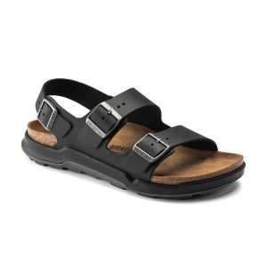 Milano Cross Town Arctic Black Waxy Leather