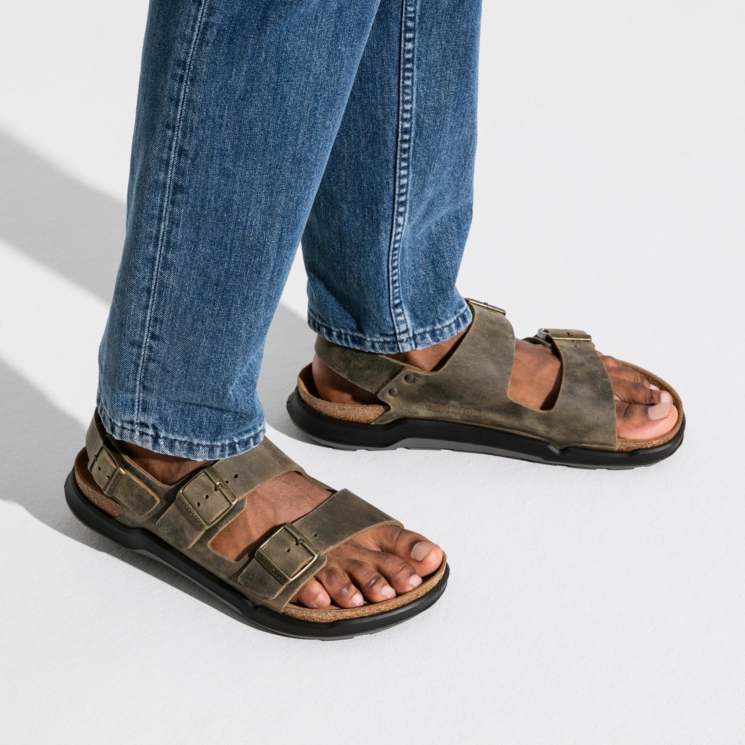 Milano Cross Town Arctic Faded Khaki Waxy Leather - Image 6