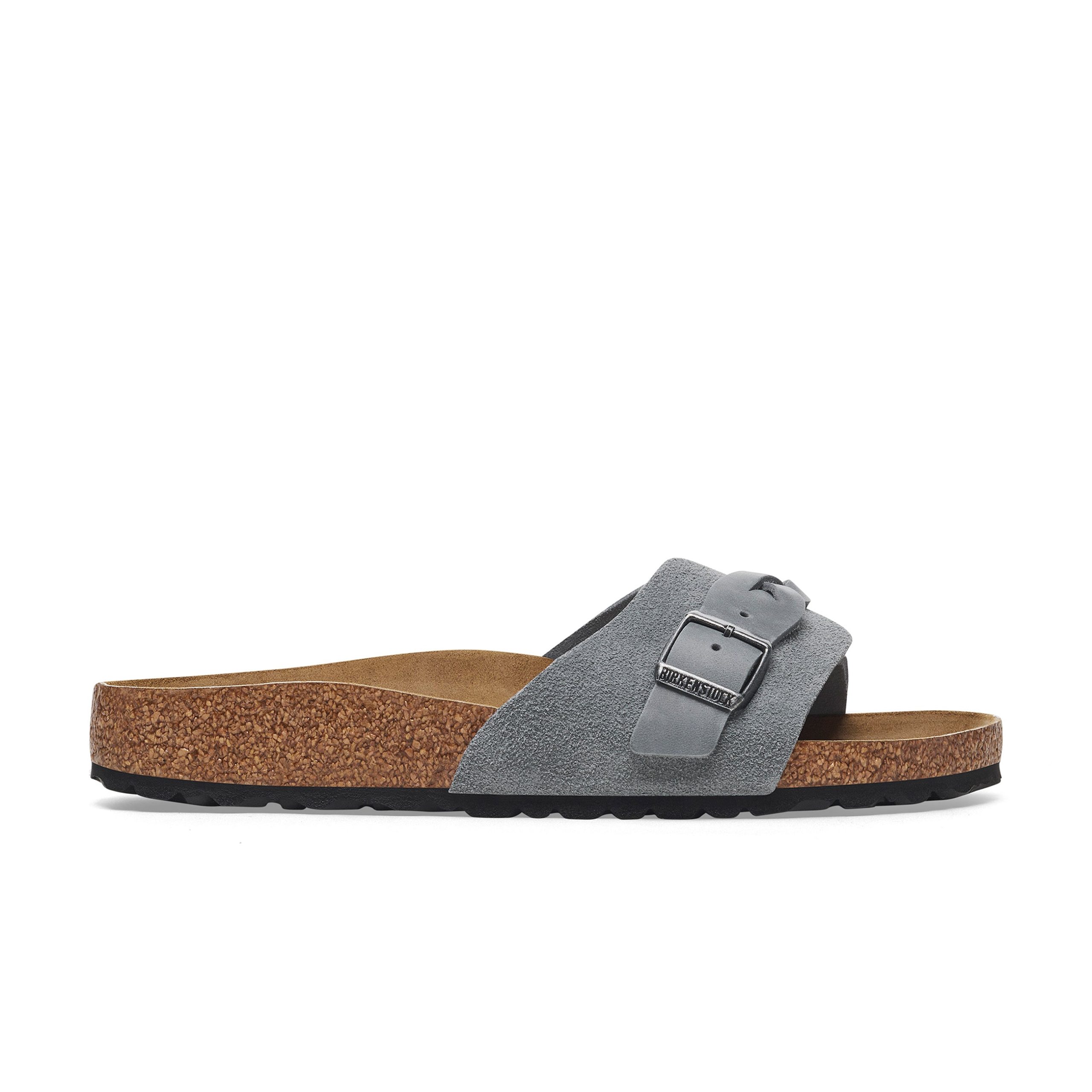 Oita Braided Basalt Grey Suede Leather - Image 2