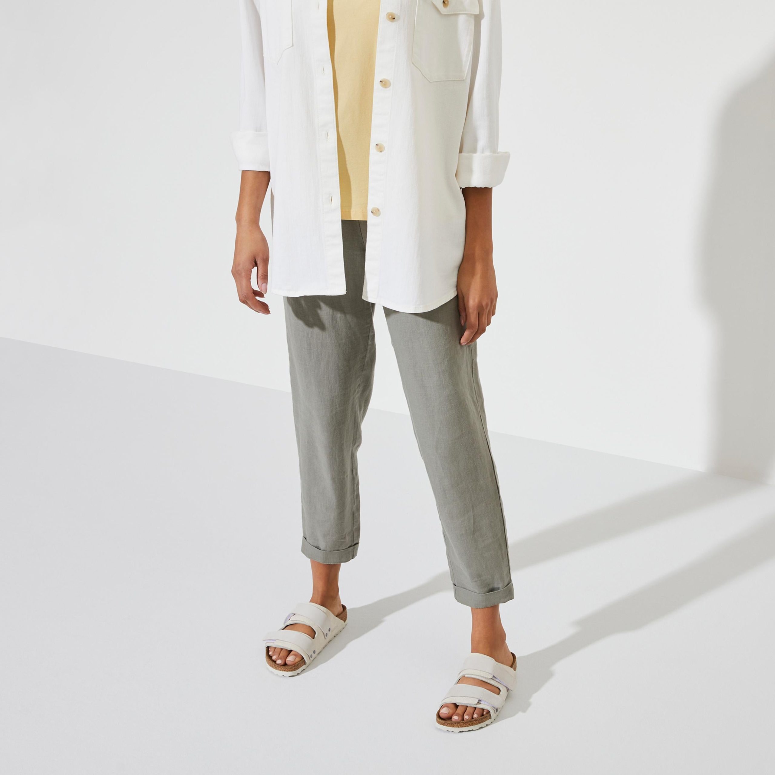 Uji Antique White Suede Leather - Image 5