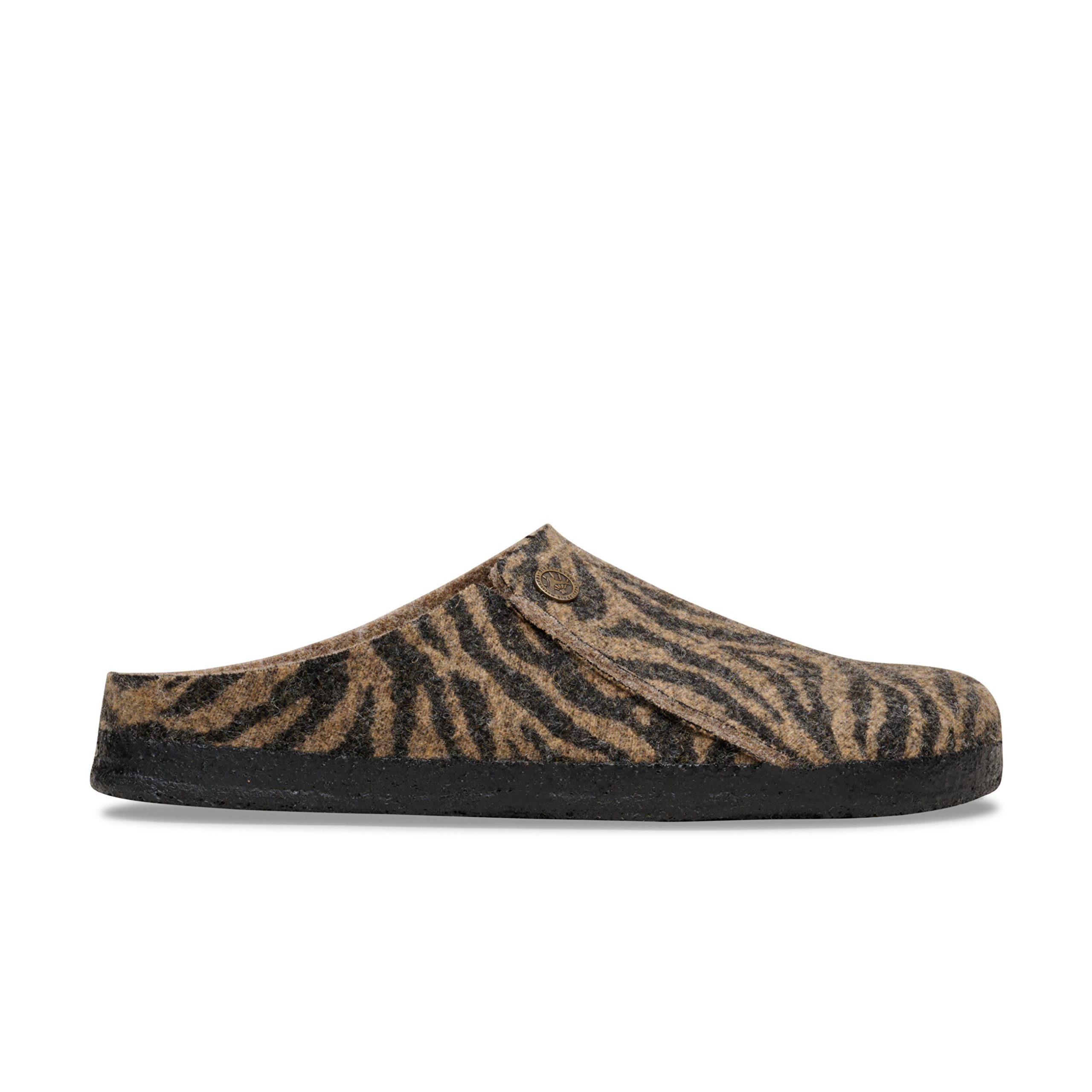 Zermatt Zebra Toffee Melange Wool Felt - Image 2
